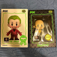 Thrilljoy PIX Joker & Egghead Figurines Batman Classic TV Series Chase LE picture
