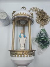 VTG Virgin Mother Mary Mineral Oil Rain Lamp  NEW Old Stock 70s MCM picture