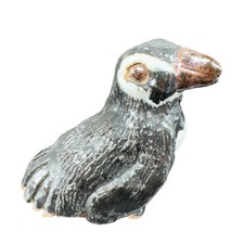 Vintage Hand Made Studio Art Pottery Penguin Bird Figurine Stoneware Handcrafted picture