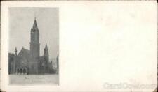Fitchburg,MA New C.C. Church Worcester County Massachusetts Postcard Vintage picture