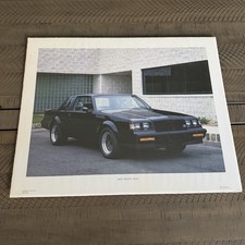 Vintage 1988 Power Graphics Car Poster 16” x 20” 1987 Buick GNX  #643 picture