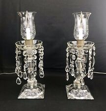 Anglo-Irish Cut Crystal Candelabra Pair picture
