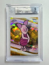 2025 Topps Chrome Disney Sapphire Gold Piglet /50 #144 BGS 9 picture