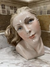 1920s-1930s Beautiful Woman Porcelain Bust (Made in Italy) Hand Made Antique picture