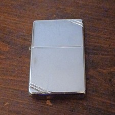 Zippo Vintage Replica 1937, Slashes Polished Chrome 260 Series Made in USA 1997 picture