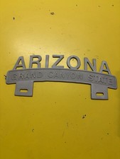 Arizona License Plate Topper  Attachment Fresh cast aluminum re-pop  picture