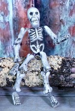 Skeleton Day of the Dead Clay Adjustable Handmade Pineda Mexican Folk Art Sm picture