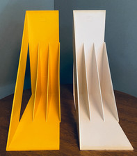 Vintage 1970s - Heller Giotto Stoppino Record Holder - Yellow & White - Lot of 2 picture