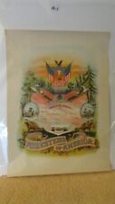 Vintage Foresters of America Fraternal Order Members Certification Print picture
