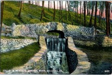Vintage Postcard 1909 Falls at Mineral Spring Park, Reading, Pennsylvania picture