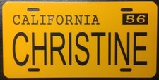 CHRISTINE 1958 Plymouth Fury License Plate Stephen King Thriller Movie Classic picture
