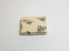 Vintage 1950s Western Cowboys Horses Motif Black and Cream Cardboard Box 4