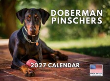 Doberman Calendar 2027 Monthly Wall Calender 12 Month picture