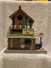 Vintage 06 Bird House Home Sweet Home HandCrafted Wishng Well Garden Shed Rustic picture