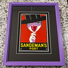 Vintage Sandeman's Port Framed Art Print Loxton Knight Art Deco Bar Decor picture