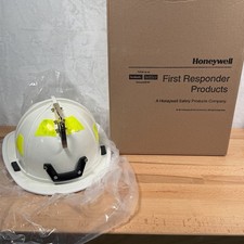 Honeywell Morning Pride Ben 2 Fire Fighter Helmet White w/ Eagle & Box - *NEW* picture
