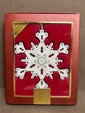 Lenox 2006  Annual Jeweled Snowflake Ornament Porcelain New in Box picture