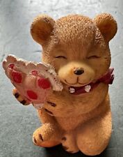 2.25” Tall Adorable Bear Sitting Holding A Heart picture