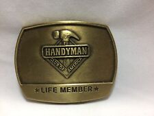 HandyMan Club of America Life Member Belt Buckle Vintage 1996 picture