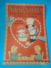 Vintage Unused Whitman Valentine Book To Cut Out & Make Up 1940 Anthropomorphic picture