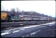 gk1739 Orig. Slide Erie Lackawanna F Units 7094, 92, 6322, 7091 Corning, NY 1976 picture