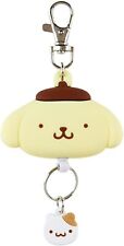Sanrio Character Pompompurin Face Type Reel Keychain Mascot Bag Charm New Japan picture