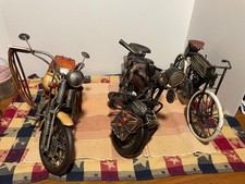 Set of 3 Vintage Harley Davidson 1:6 scale and 1:8 scale die cast models picture