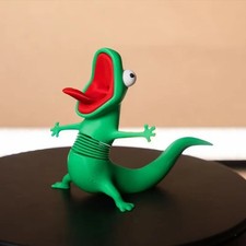 Wobble Lizard Figurine Meme Design Spring Green Lizard Toy for Bikes Office 2026 picture