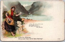 c1910s IRELAND Greetings Postcard 