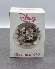 Vintage 1989 Disney Mickey Mouse Merry Mickey Claus Christmas Ornament 1989 picture
