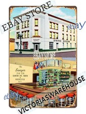 1943 Sager Hotel Rochester New York Historic Downtown Hotel Tin Sign old s picture