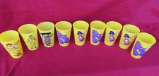 Lot of 9 Vintage McDonald's 1978 Yellow Plastic Collectible Cups picture