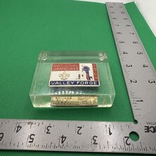 1964 National Boy  Scout Lucite Appreciation Paperweight 7B-1748U picture