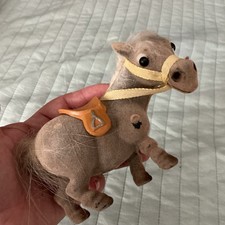 Kipper Norman Thelwell Flocked Pony Toy Saddle 3.5” Vintage Hong Kong Horse picture
