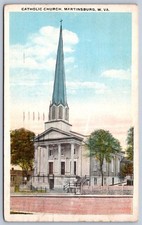K42/ Martinsburg West Virginia Postcard c1910 Catholic Church 259 picture