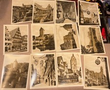 12 Vintage Postcards Dinkelsbuhl Germany - Historic Architecture Mini Photos picture