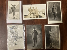 6 WW1 WW2 Photos or Military RPPC Photo Postcard Lot Soldiers Uniforms #3 of 3 picture