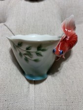 Franz Collection Porcelain Lot Goldfish Hippo /Clownfish Tea Set Cup Saucer Dish picture