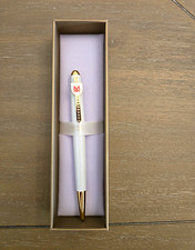 Montecristo Metal Ballpoint Pen White w/ Gold Trim, Black Ink, in Box picture