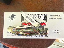 Winchester Turn of the Century .270 Cartridge 5-Blade Abalone Pocketknife 1999 picture