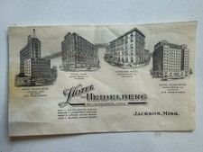 Vintage 1940s Roy Heidelberg Hotels Letterhead Jackson MS Baton Rouge LA picture