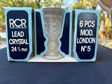 VTG Royal Lead 24% Crystal Rock  Glasses Wine Glasses-new in box-old picture