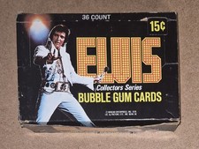 1978 Boxcar Donruss ELVIS Collector Series Trading Card 36 Unopened Wax Pack Box picture