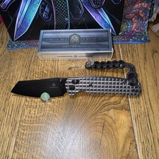 BESTECHMAN Cicada's Wing  SS Frag Handle & 10Cr15Mov Black PVD Coated Blade picture
