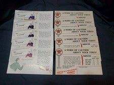 Texaco Service Reminder Tires & Oil Lot Of 10 Advertising Postcards 1940s picture