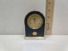 Vintage New Howard Miller 621-242 alarm clock Tested Working Black Humana picture