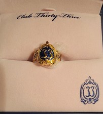 Club 33 Disney Club 33 Logo Ring Size 8 RockLove with Gift Bag picture