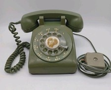 Vintage 1968 Western Electric 500 Bell Systems Green Rotary Desk Phone Untested picture