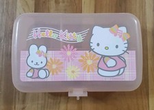 Vintage 2002 Hello Kitty Locking Pencil Box Case Key Sanrio Y2K (NEEDS LOCK) picture