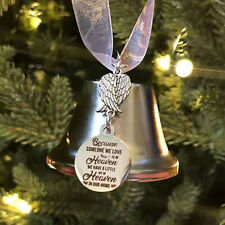 1 PACK It's A Wonderful Life Christmas Angel Bell Ornament Tree Angel Wing Charm picture